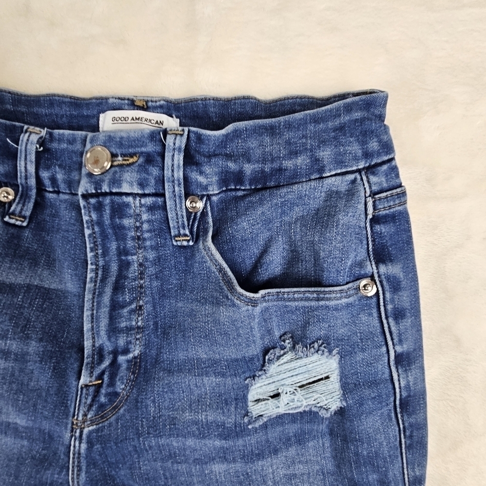 Good American Good Legs Jeans 6 Women’s 28 Waist Stretch Skinny Denim - Picture 6 of 10